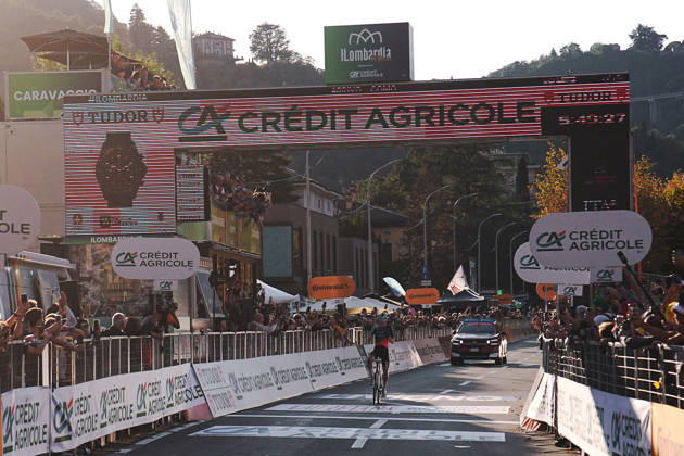 France s Paul Seixas of Decathlon CMA CGM Team winner of race during the 120th edition of the Il Lombardia, Tour of Lombardy cycling race, a 239 km one day race from Bergamo to Como on October 10, 2026, Italy.  Copyright: xMarcoxAlpozzi LaPressex