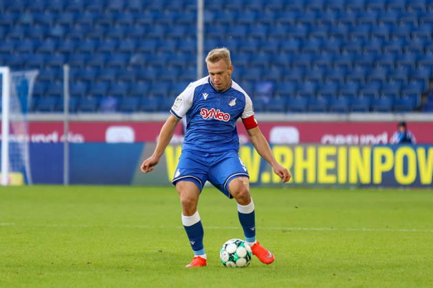 10.10.2026, GER, Fussball, Herren, 3. Liga, Saison 2026 2027, MSV Duisburg - TSG Hoffenheim II Valentin Lässig (TSG II) in Aktion am Ball, Einzelaktion Copyright: xSvenxHanischx