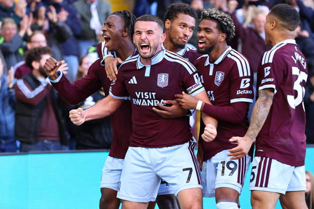 Aston Villa v Brentford, Premier League John McGinn of Aston Villa scores making it 2-1 during the Aston Villa v Brentford Premier League match at Villa Park, Birmingham, England on 10 October 2026 Credit: Ryan Crockett Every Second Media Editorial use only. All images are copyright Every Second Media Limited. No images may be reproduced without prior permission. All rights reserved. Premier League and Football League images are subject to licensing agreements with Football DataCo Limited. see https: www.football-dataco.com Copyright: xIMAGO EveryxSecondxMediax ESM-2212-0083 RyanxCrockettx xEveryxSecondxMediax