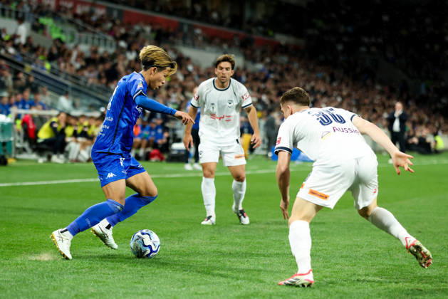 October 10, 2026, Melbourne, Victoria, Australia: MELBOURNE, AUSTRALIA - OCTOBER 10: Yuki Uchida of South Melbourne FC whilst playing Melbourne Victory FC during the Australia Cup Final match at AAMI Park on October 10, 2026 in Melbourne, Austr0alia. South Melbourne FC V Melbourne Victory FC - Australia Cup 2026 Final  - ZUMAp121 20261010_zsp_p121_080 Copyright: xChrisxPutnamx