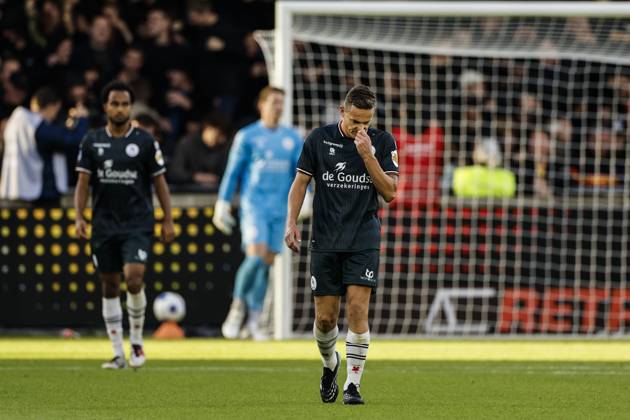 DEVENTER - Jens Toornstra of Sparta Rotterdam reacts after the 2-1 score during the Dutch Eredivisie match between Go Ahead Eagles and Sparta Rotterdam at De Adelaarshorst on October 10, 2026, in Deventer, the Netherlands. BART STOUTJESDIJK ANP Eredivisie 2026 27 xVIxANPxSportx xxANPxIVx 572033656 originalFilename: 572033656.jpg