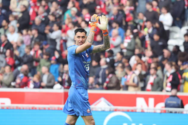 FOOTBALL : LOSC Lille vs Le Havre - Ligue 1 - 10 10 2026 Joie de Berke ÖZER (LOSC Lille) apres le but de Dïlane BAKWA (LOSC Lille) lors du match LOSC Lille vs Le Havre, Ligue 1, Decathlon Arena stade Pierre Mauroy, le 10 octobre 2026 - photo Laurent Sanson PsnewZ Copyright: xLaurentxSANSONx xPsnewZx