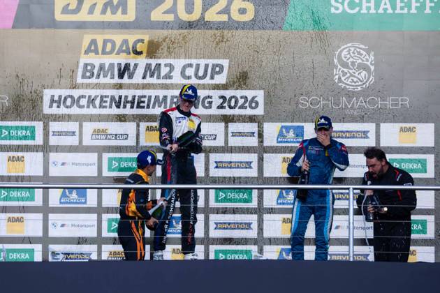 BMW M2 Cup, 9. + 10. Rennen Hockenheim 2026 45 BMW M2 Racing, Riller & Schnauck powered by Cerny Motorsport: Farin Megger, 8 BMW M2 Racing, MK Motorsport: Mika König - picture by Gruppe C Photography Sachsenring Sachsenring Germany Copyright: xGruppexCxPhotographyx