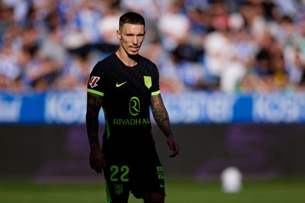 October 10, 2026, Vitoria, Alava, Spain: Alejandro Grimaldo of Atletico de Madrid looks on during the LaLiga EA Sports match between Deportivo Alaves and Atletico de Madrid at Mendizorrotza on October 10, 2026, in Vitoria, Spain. Deportivo Alaves V Atletico De Madrid - La Liga EA Sports - ZUMAa181 20261010_zaa_a181_048 Copyright: xRicardoxLarreinax