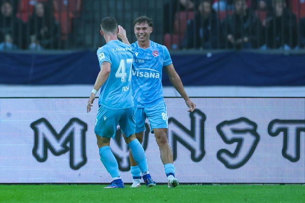 FC Zürich gegen FC Thun Brack Super League 10. Oktober 2026 Torschütze zum 0:1 für den FC Thun, Simon Lengen (80, FC Thun), wahrend dem Fussballspiel, Brack Super League, FC Zürich gegen FC Thun, 10. Oktober 2026, Stadion Letzigrund, Zürich, Schweiz. Zürich Stadion Letzigrund Zürich Schweiz