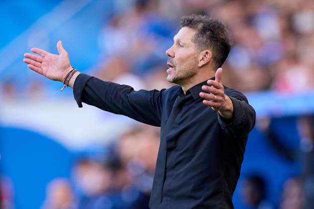 October 10, 2026, Vitoria, Alava, Spain: Diego Pablo Cholo Simeone head coach of Atletico de Madrid reacts during the LaLiga EA Sports match between Deportivo Alaves and Atletico de Madrid at Mendizorrotza on October 10, 2026, in Vitoria, Spain. Vitoria Spain - ZUMAa181 20261010_zaa_a181_053 Copyright: xRicardoxLarreinax