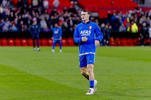 ROTTERDAM - AZ Alkmaar midfielder Peer Koopmeiners during the Vriendenloterij Eredivisie match between Feyenoord and AZ at De Kuip on 10 October 2026 in Rotterdam, Netherlands. (Photo by DeFodi Images) -