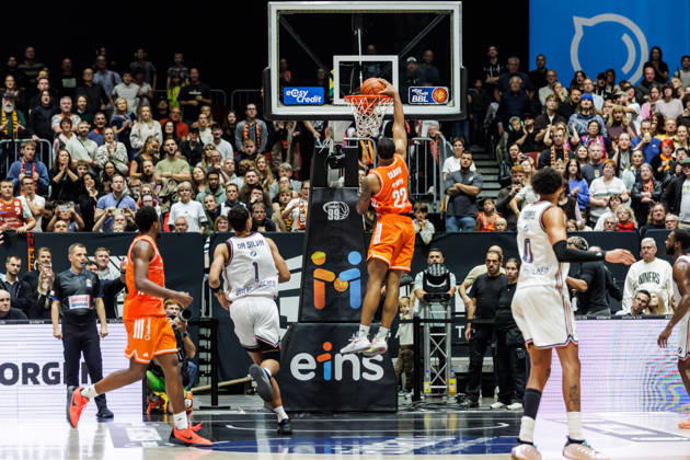 10.10.2026, GER, BBL, easyCredit Basketball Bundesliga, Chemnitz, Niners Chemnitz - FC Bayern München Basketball Nighael Ceaser (Niners Chemnitz, 22) Chemnitz Messe Chemnitz Sachsen Deutschland