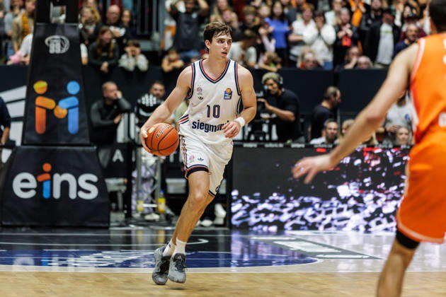 10.10.2026, GER, BBL, easyCredit Basketball Bundesliga, Chemnitz, Niners Chemnitz - FC Bayern München Basketball Justinian Jessup (FC Bayern München Basketball, 10) Chemnitz Messe Chemnitz Sachsen Deutschland