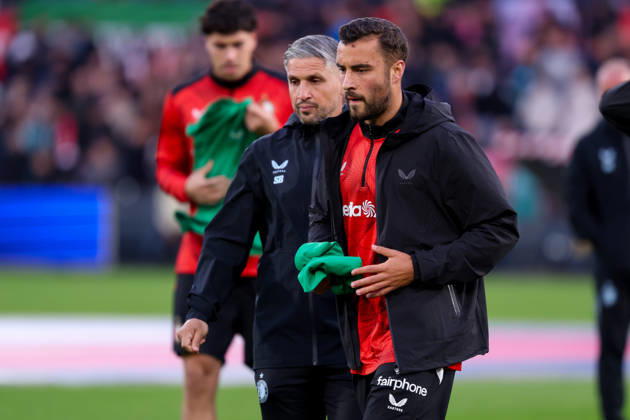 2026-10-10 Feyenoord v AZ Alkmaar - Dutch Eredivisie ROTTERDAM, NETHERLANDS - OCTOBER 10: Warming up of Charles Vanhoutte of Feyenoord during the Dutch Eredivisie match between Feyenoord and AZ Alkmaar at Stadion Feijenoord on October 10, 2026 in Rotterdam, Netherlands. Rotterdam Stadion Feijenoord Netherlands Content not available for redistribution in The Netherlands directly or indirectly through any third parties. Copyright: xHansxvanxderxValkx