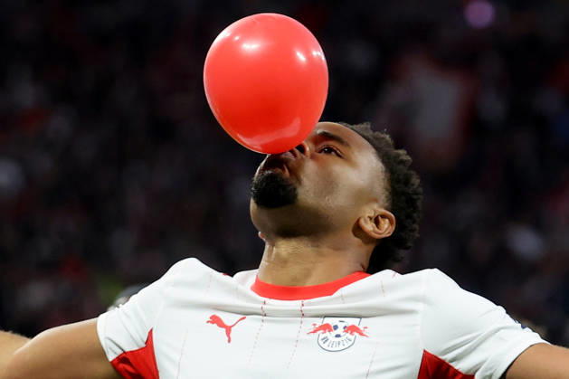 10.10.2026, xtgx, Fussball 1.Bundesliga, RB Leipzig - Eintracht Frankfurt v.l. Torjubel nach dem Tor zum celebrating the goal celebrate 2:0 durch Christopher Nkunku (RB Leipzig) (DFL DFB REGULATIONS PROHIBIT ANY USE OF PHOTOGRAPHS as IMAGE SEQUENCES and or QUASI-VIDEO) Leipzig
