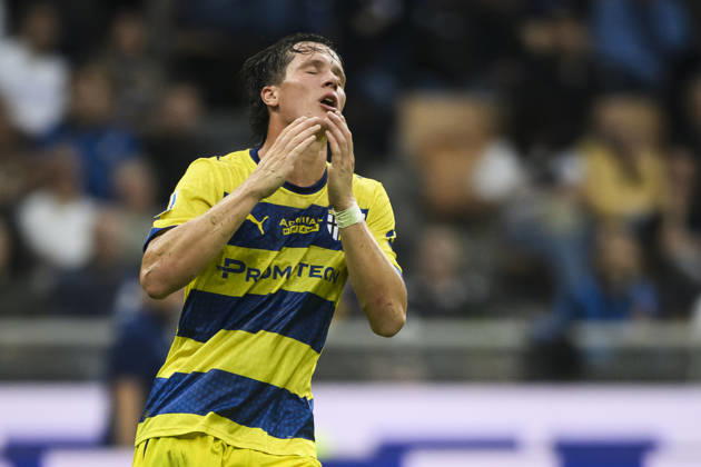 FC Internazionale v Parma Calcio - Serie A Giovanni Fabbian of Parma Calcio looks dejected during the Serie A football match between FC Internazionale and Parma Calcio. Milan Italy Copyright: xNicolòxCampox
