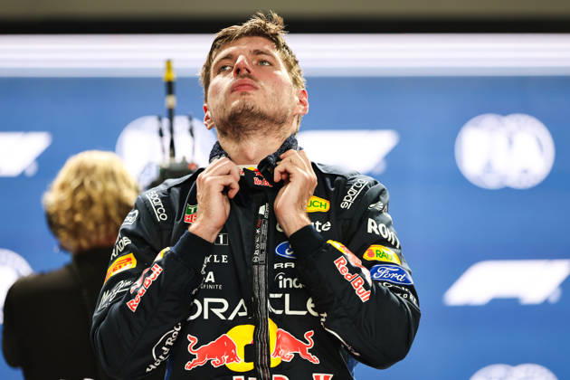 SINGAPORE, SINGAPORE - OCTOBER 10: Max Verstappen of the Netherlands and Oracle Red Bull Racing being after qualifying for F1 Grand Prix race of Singapore at Marina Bay Street Circuit on October 10, 2026 in Singapore, Singapore. (Photo by Qian Jun SPP-Paddocker) Copyright: xQianxJun SPP-Paddockerx Sportspressphoto_SPR251313