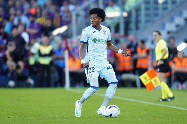 ESP: FC Barcelona, Barca - Getafe CF. La Liga EA Sports. Matchday 8. Johan Mojica of Getafe CF during the La Liga EA Sports match between FC Barcelona and Getafe CF played at Spotify Camp Nou Stadium on 10 Oct 2026 in Barcelona, Spain. kpng Copyright: xSergioxRuizx xPRESSINPHOTOx PS_2627_BAR_GET_011