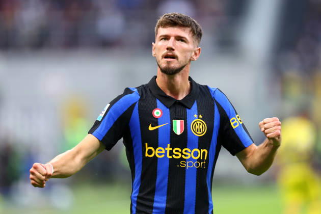 Serie A Fc Internazionale - Parma Calcio Petar Sucic of Fc Internazionale celebrates after scoring a goal during the Serie A match beetween Fc Internazionale and Parma Calcio at Stadio Giuseppe Meazza on October 10 2026 in Milan Italy . Milano Stadio Giuseppe Meazza Italy Copyright: xMarcoxCanonierox