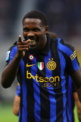 Serie A Fc Internazionale - Parma Calcio Marcus Thuram of Fc Internazionale celebrates after scoring a goal during the Serie A match beetween Fc Internazionale and Parma Calcio at Stadio Giuseppe Meazza on October 10 2026 in Milan Italy . Milano Stadio Giuseppe Meazza Italy Copyright: xMarcoxCanonierox