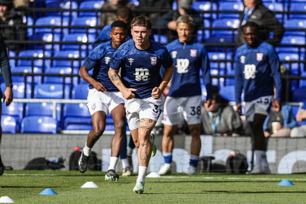 10th October 2026; Portman Road, Ipswich, Suffolk, England; Premier League Football, Ipswich Town versus Fulham; Leif Davis of Ipswich Town during warm up AndyxSkinner