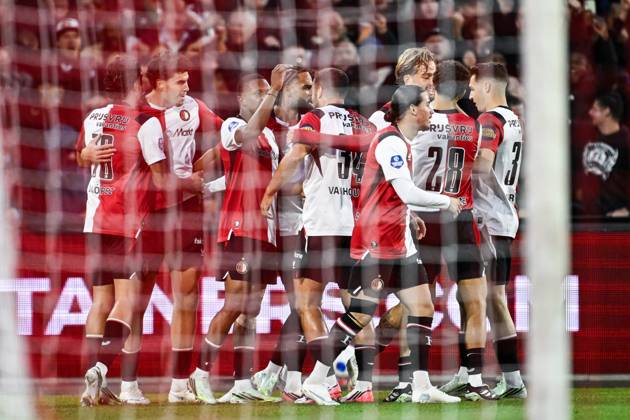 ROTTERDAM - Nacho Ferri of Feyenoord celebrates the 1-0 during the Dutch Eredivisie match between Feyenoord and AZ Alkmaar at Feyenoord stadium De Kuip on October 10, 2026 in Rotterdam, the Netherlands. OLAF KRAAK ANP Eredivisie 2026 27 xVIxANPxSportx xxANPxIVx 572042655 originalFilename: 572042655.jpg