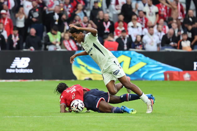 FOOTBALL : LOSC Lille vs Le Havre - Ligue 1 - 10 10 2026 Josh MAJA (Havre AC) lors du match LOSC Lille vs Le Havre, Ligue 1, Decathlon Arena stade Pierre Mauroy, le 10 octobre 2026 - photo Laurent Sanson PsnewZ  Copyright: xLaurentxSANSONx xPsnewZx