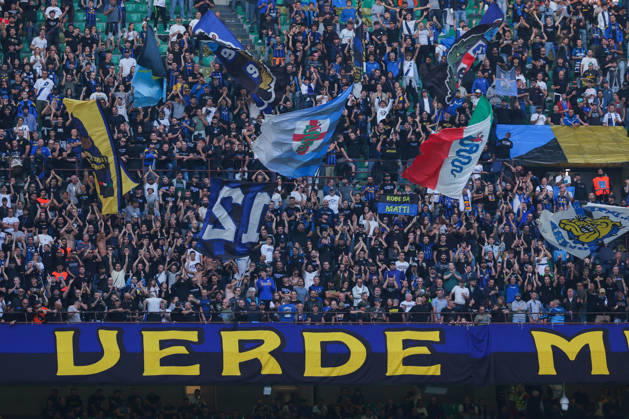 SOCCER - Serie A - Inter - FC Internazionale vs. Parma Calcio Photo by IPA ABACAPRESS.COM89510929 - FC Internazionale supporters seen during the Serie A Enilive 2026 27 soccer match between FC Internazionale and Parma Calcio 1913. Milan Italy Copyright: xIPAxSport ABACAx