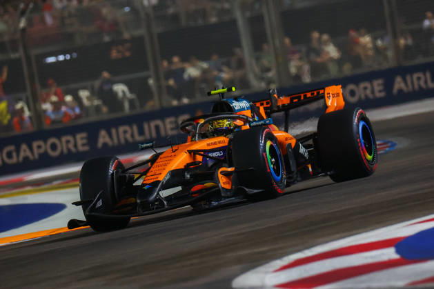 Formula 1 Singapore Grand Prix SINGAPORE - OCTOBER 10: McLaren s driver Lando Norris during the Qualifying Session at the Formula One Grand Prix of Singapore, at the Marina Bay Street Circuit in Singapore, on October 10, 2026. Daniel Ceng Anadolu Singapore Singapore. Editorial use only. Please get in touch for any other usage.  Copyright: x2026xAnadoluxDanielxCengx