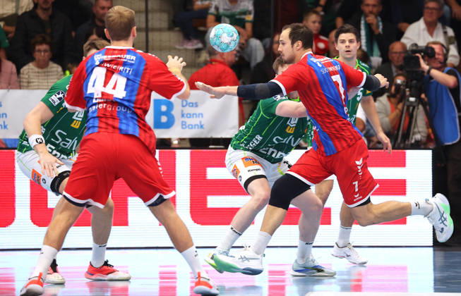 10.10.2026, Deutschland, Göppingen, Handball Opel HBL Bundesliga, FRISCH AUF! Göppingen vs. SG BBM Bietigheim, Dominik Claus (BBM)