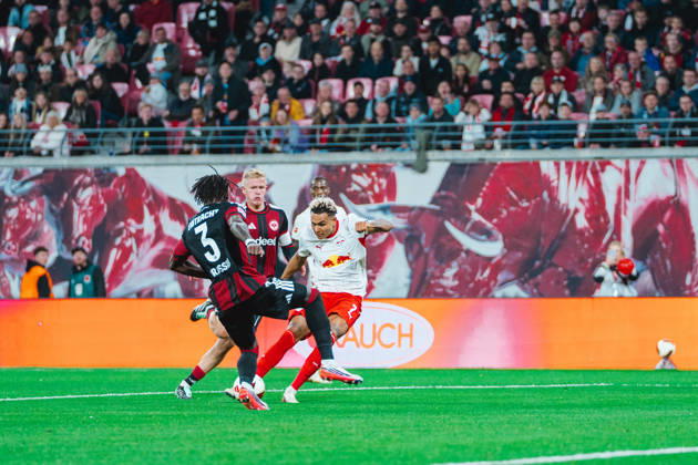 Antonio Nusa (RB Leipzig, 7) scores Leipzig 5th goal RB Leipzig vs Eintracht Frankfurt, Bundesliga, Germany, Football, 26 27, GER, Leipzig, Red Bull Arena Stadium DFL regulations prohibit any use of photographs as image sequences and or quasi-video.DFL regulations prohibit any use of photographs as image sequences and or quasi-video. Leipzig Red Bull Arena, Leipzig Sachsen GER Copyright: xBillmanxDubex