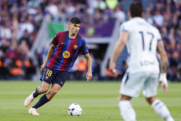 October 10, 2026, Barcelona, Barcelona, Spain: Gerard Martin of FC Barcelona, Barca in action during the Spanish league, LaLiga EA Sports, football match played between FC Barcelona and Getafe CF at Spotify Camp Nou stadium on October 10, 2026 in Barcelona, Spain. Barcelona Spain - ZUMAa181 20261010_zaa_a181_085 Copyright: xJavierxBorregox