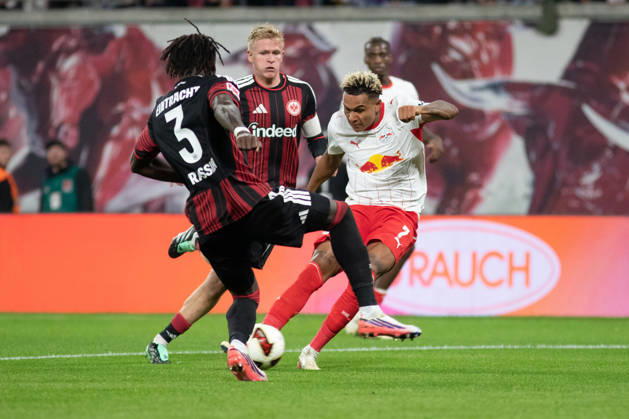 1. Fußball Bundesliga: RB Leipzig - Eintracht Frankfurt; 10.10.2026 Antonio Nusa (7, RB Leipzig) erzielt das Tor zum 5:0. LEIPZIG, DEUTSCHLAND - OCTOBER 10: Bundesliga-Spiel RB Leipzig - Eintracht Frankfurt in der Red Bull Arena am 5. Spieltag der 1. Bundesliga am October 10, 2026 in Leipzig, Deutschland. DFL REGULATIONS PROHIBIT ANY USE OF PHOTOGRAPHS AS IMAGE SEQUENCES AND OR QUASI-VIDEO. Copyright: xBEAUTIFULxSPORTS JanxKaeferx