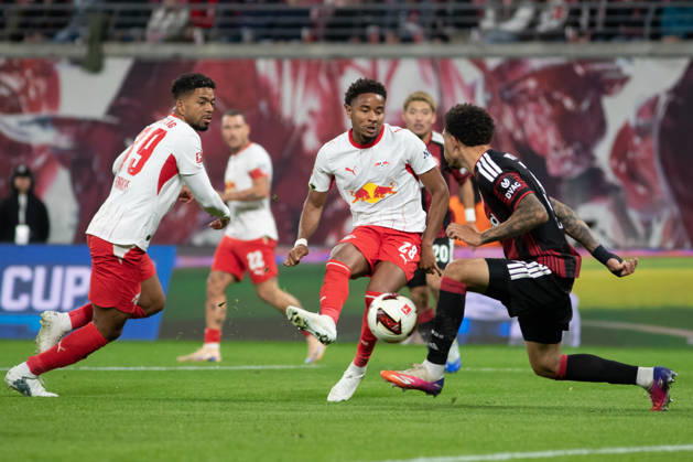 1. Fußball Bundesliga: RB Leipzig - Eintracht Frankfurt; 10.10.2026 Christopher Nkunku (28, RB Leipzig). LEIPZIG, DEUTSCHLAND - OCTOBER 10: Bundesliga-Spiel RB Leipzig - Eintracht Frankfurt in der Red Bull Arena am 5. Spieltag der 1. Bundesliga am October 10, 2026 in Leipzig, Deutschland. DFL REGULATIONS PROHIBIT ANY USE OF PHOTOGRAPHS AS IMAGE SEQUENCES AND OR QUASI-VIDEO. Copyright: xBEAUTIFULxSPORTS JanxKaeferx