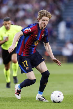 October 10, 2026, Barcelona, Barcelona, Spain: Anthony Gordon of FC Barcelona, Barca in action during the Spanish league, LaLiga EA Sports, football match played between FC Barcelona and Getafe CF at Spotify Camp Nou stadium on October 10, 2026 in Barcelona, Spain. Barcelona Spain - ZUMAa181 20261010_zaa_a181_086 Copyright: xJavierxBorregox
