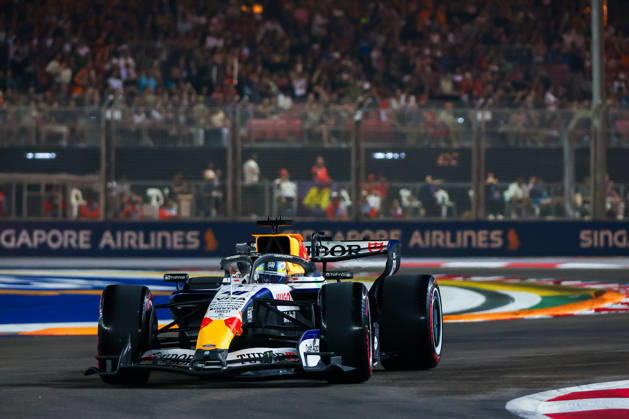 2026 Formula 1 Singapore Grand Prix SINGAPORE - OCT 10: Racing Bulls s driver Arvid Lindblad during the Qualifying Session at the Formula One Grand Prix of Singapore, at the Marina Bay Street Circuit in Singapore, on October 10, 2026. Daniel Ceng Anadolu Singapore Singapore. Editorial use only. Please get in touch for any other usage.  Copyright: x2026xAnadoluxDanielxCengx