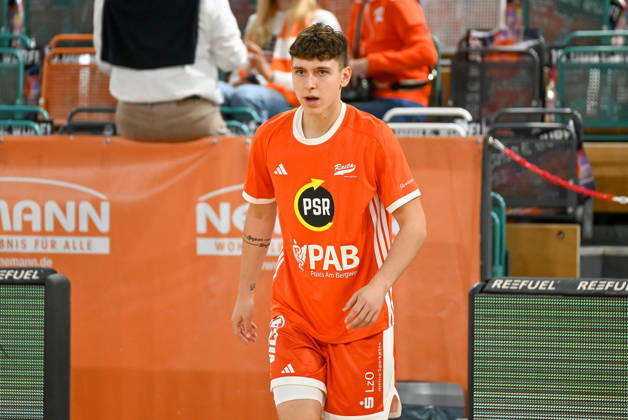 Dominik Dolic (RASTA Vechta, 09) RASTA Vechta vs. ratiopharm Ulm, easyCredit Basketball Bundesliga, 5. Spieltag, Saison 2026 2027, 10.10.2026, RASTA Vechta vs. ratiopharm Ulm, easyCredit Basketball Bundesliga, 5. Spieltag, Saison 2026 2027, 10.10.2026 Vechta Copyright: xEibner-Pressefoto RobertxGertzenx EP_RGN