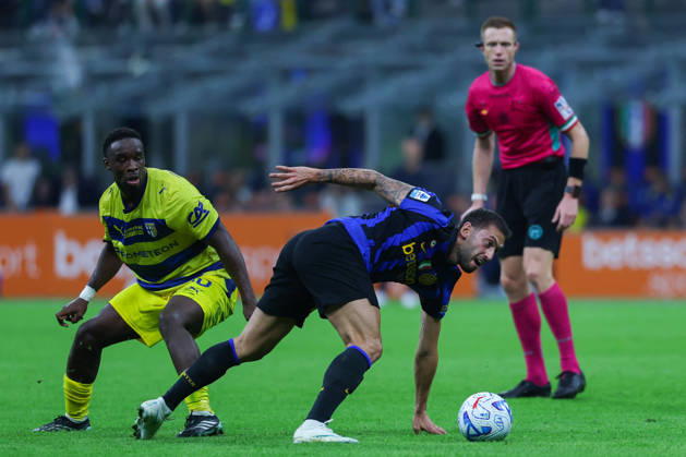 SOCCER - Serie A - Inter - FC Internazionale vs. Parma Calcio Photo by IPA ABACAPRESS.COM89512904 - Hakan Calhanoglu of FC Internazionale in action during a Serie A Enilive 2026 27 soccer match between FC Internazionale and Parma Calcio 1913. Milan Italy Copyright: xIPAxSport ABACAx