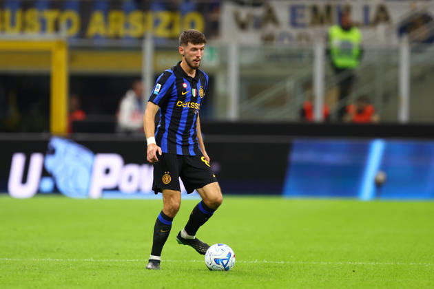 Serie A Fc Internazionale - Parma Calcio Petar Sucic of Fc Internazionale in action during the Serie A match beetween Fc Internazionale and Parma Calcio at Stadio Giuseppe Meazza on October 10 2026 in Milan Italy . Milano Stadio Giuseppe Meazza Italy Copyright: xMarcoxCanonierox