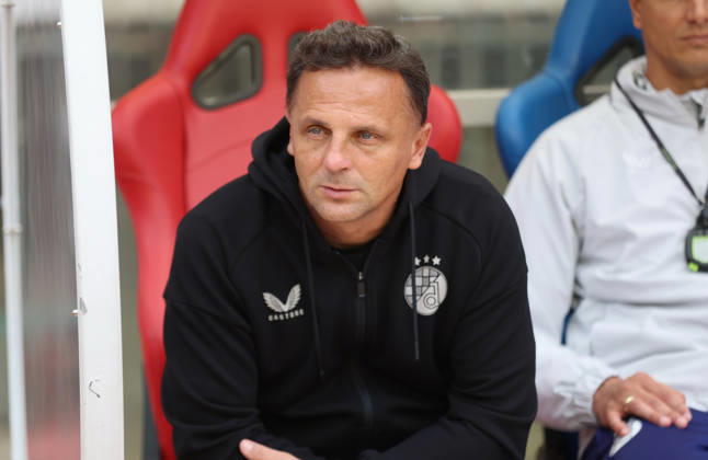 SuperSport HNL, round 09: HNK Hajduk Split v GNK Dinamo Zagreb Head Coach of GNK Dinamo Zagreb Mario Kovacevic during the SuperSport HNL 2026. 2027. round 09 match between HNK Hajduk Split and GNK Dinamo Zagreb at Poljud Stadium in Split, Croatia on October 10, 2026.  IvoxCagalj PIXSELL
