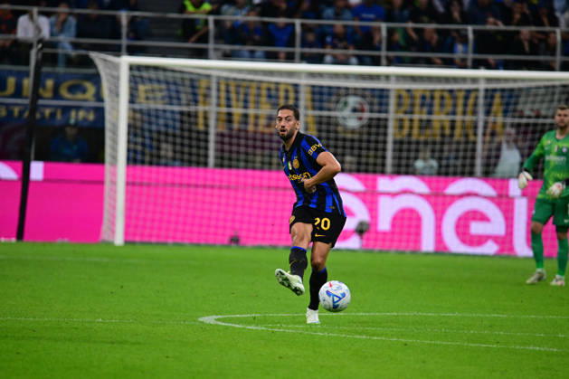 SOCCER - Serie A - Inter - FC Internazionale vs. Parma Calcio Photo by IPA ABACAPRESS.COM89513457 - Hakan Calhanoglu during the Serie A match between FC Internazionale and Parma Calcio at Stadio Giuseppe Meazza in Milan, Italy, on October 10, 2026. Milan Italy Copyright: xIPAxSport ABACAx