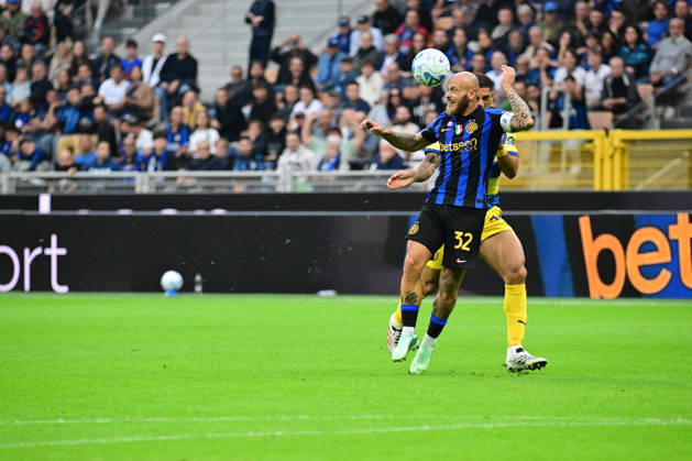 SOCCER - Serie A - Inter - FC Internazionale vs. Parma Calcio Photo by IPA ABACAPRESS.COM89513462 - Federico Dimarco during the Serie A match between FC Internazionale and Parma Calcio at Stadio Giuseppe Meazza in Milan, Italy, on October 10, 2026. Milan Italy Copyright: xIPAxSport ABACAx