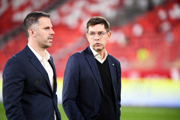 AS Monaco v Toulouse FC - Ligue 1 McDonald s 2026 2027 Olivier CLOAREC President of Toulouse FC and Viktor BEZHANI sports director of Toulouse during Ligue 1 McDonald s match between Monaco and Toulouse at Stade Louis II on October 10, 2026 in Monaco, Monaco. Monaco Monaco Copyright: xIconxSportx 776573324