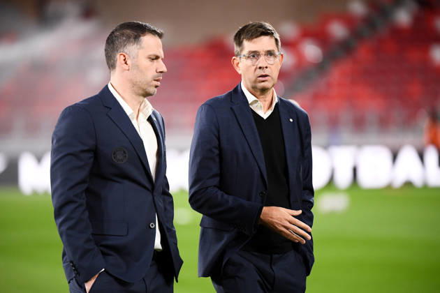 AS Monaco v Toulouse FC - Ligue 1 McDonald s 2026 2027 Olivier CLOAREC President of Toulouse FC and Viktor BEZHANI sports director of Toulouse during Ligue 1 McDonald s match between Monaco and Toulouse at Stade Louis II on October 10, 2026 in Monaco, Monaco. Monaco Monaco Copyright: xIconxSportx 776573324