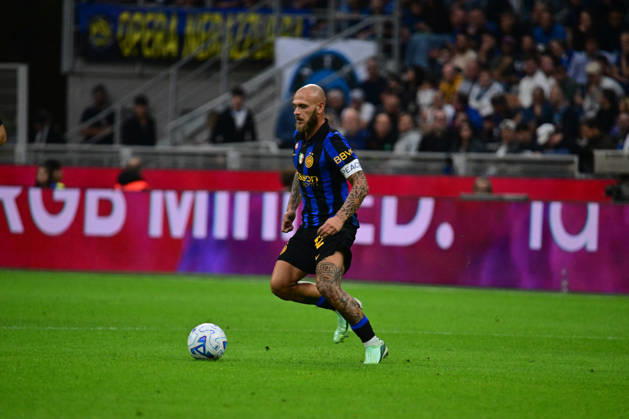 SOCCER - Serie A - Inter - FC Internazionale vs. Parma Calcio Photo by IPA ABACAPRESS.COM89513456 - Federico Dimarco during the Serie A match between FC Internazionale and Parma Calcio at Stadio Giuseppe Meazza in Milan, Italy, on October 10, 2026. Milan Italy Copyright: xIPAxSport ABACAx