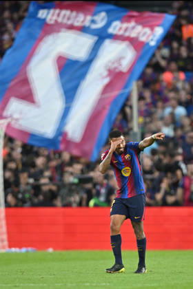 FC Barcelona, Barca v GETAFE CF SPOTIFY CAMP NOU. BARCELONA October 10,2026 FC BARCELONA vs GETAFE CF OCTOBER 10 ,2026 Gabriel Jesus (9) of FC Barcelona celebrates scoring his team s second goal during the match between FC Barcelona and Getafe CF corresponding to the eighth day of La Liga EA Sports at at Spotify Camp Nou in Barcelona, Spain. Barcelona ESP Copyright: xS.xRosx