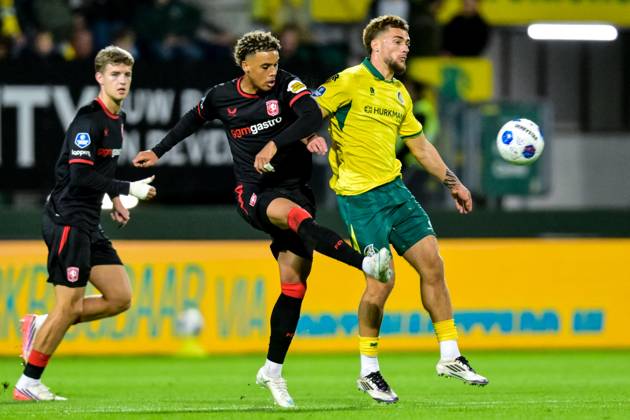 SITTARD , 10-10-2026 , Fortuna Sittard Stadium , season 2025 2026 , Dutch Eredivisie football , match between Fortuna Sittard and FC Twente , picture shows Fortuna Sittard - Twente  x208122528x Copyright: