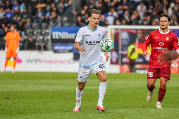 Diego Michel (SV Waldhof Mannheim, 28) Fussball: 3. Liga, 8. Spieltag, SG Sonnenhof Großaspach vs. SV Waldhof Mannheim am 10.10.2026 in Aspach-Großaspach (WIRmachenDRUCK Arena), Deutschland Aspach-Großaspach WIRmachenDRUCK Arena Deutschland Copyright: xFranzxReindelx