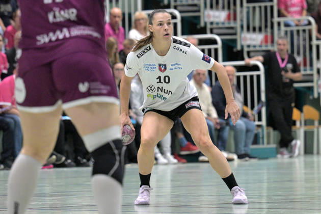 Inger Smits (SCM Ramnicu Valcea, 10) am Ball TusSies Metzingen vs. SCM Ramnicu Valcea, Handball, EHF, Europa Leauge Qualifikation Rueckspiel, Saison 2026 2027, 10.10.2026 TusSies Metzingen vs. SCM Ramnicu Valcea, Handball, EHF, Europa Leauge Qualifikation Rueckspiel, Saison 2026 2027, 10.10.2026 Metzingen Copyright: xEibner-Pressefotox EP_TBR