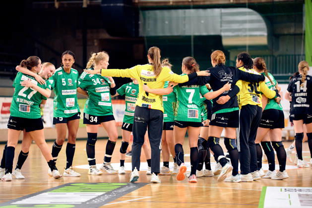 Fuechse Berlin jubeln ueber Unentschieden, GER, 2. Handball - Bundesliga Frauen, Fuechse Berlin vs. SG Nuertingen-Zizishausen, Saison 2026 27, 5. Spieltag, 10.10.2026 GER, 2. Handball - Bundesliga Frauen, Fuechse Berlin vs. SG Nuertingen-Zizishausen, Saison 2026 27, 5. Spieltag, 10.10.2026 Berlin Copyright: xEibner-Pressefotox xClaudiusxRauchx EP_CRH