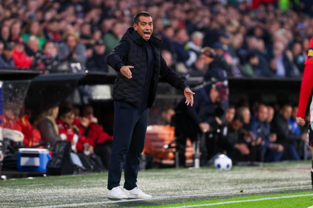2026-10-10 Feyenoord v AZ Alkmaar - Dutch Eredivisie ROTTERDAM, NETHERLANDS - OCTOBER 10: Headcoach Giovanni van Bronckhorst of Feyenoord coaches his players during the Dutch Eredivisie match between Feyenoord and AZ Alkmaar at Stadion Feijenoord on October 10, 2026 in Rotterdam, Netherlands. Rotterdam Stadion Feijenoord Netherlands Content not available for redistribution in The Netherlands directly or indirectly through any third parties. Copyright: xHansxvanxderxValkx