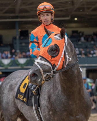 HORSE RACING 2026: QEII GI Day Keeneland OCT 10 October 10, 2026, Lexington, Kentucky, USA: Merlin Monroan (6) ridden by Tyler Gaffalionhe wins an allowance on QEII Day on October 10, 2026. Jessica Morgan Eclipse Sportswire CSM(Credit Image: Â Cal Media) Lexington Kentucky USA EDITORIAL USE ONLY Copyright: xx ZUMA-20261010_faf_cs17_006.jpg 01354200x csmphotothree532582