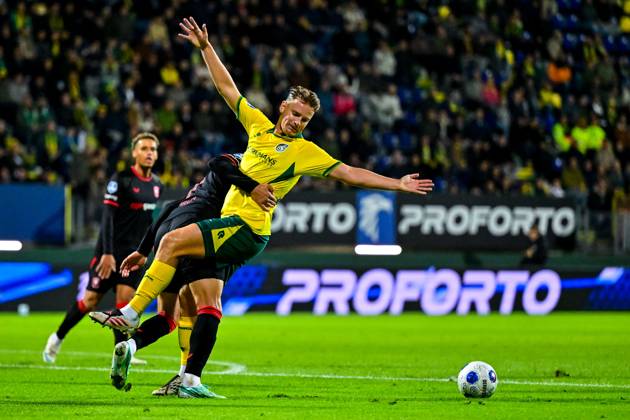 SITTARD , 10-10-2026 , Fortuna Sittard Stadium , season 2025 2026 , Dutch Eredivisie football , match between Fortuna Sittard and FC Twente , picture shows Fortuna Sittard - Twente  x208122919x Copyright: