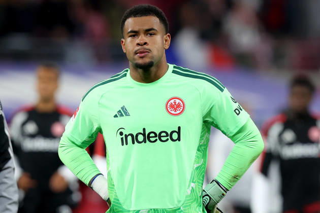 10.10.2026, xtgx, Fussball 1.Bundesliga, RB Leipzig - Eintracht Frankfurt v.l. Noah Atubolu (Eintracht Frankfurt) Enttäuscht, traurig, frustriert, ratlos, (DFL DFB REGULATIONS PROHIBIT ANY USE OF PHOTOGRAPHS as IMAGE SEQUENCES and or QUASI-VIDEO) Leipzig